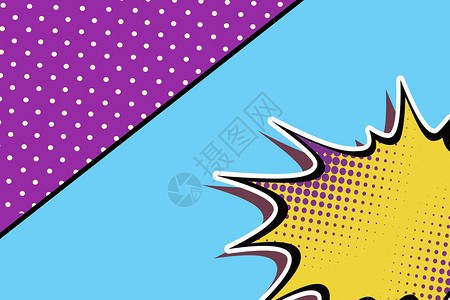 紫色框波普艺术设计图片