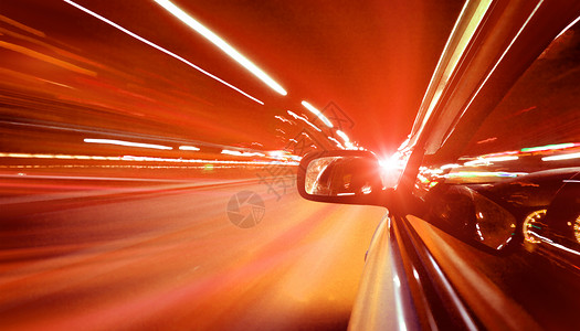速度感光效汽车后视镜高清图片
