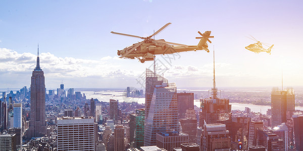 直升飞机背景图片