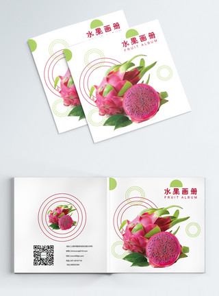 紫红天虹水果画册封面模板