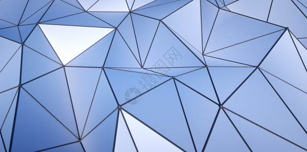 三角形叠加几何抽象空间设计图片