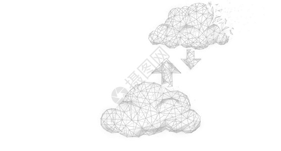 黑白信息素材云服务设计图片