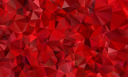 红色多边形立体几何拼接背景设计图片