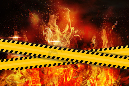危险警告火灾设计图片