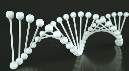 立体黑色皇冠DNA分子结构设计图片