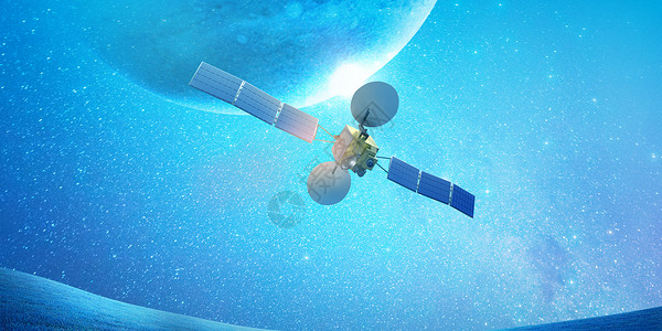 人造卫星背景图片