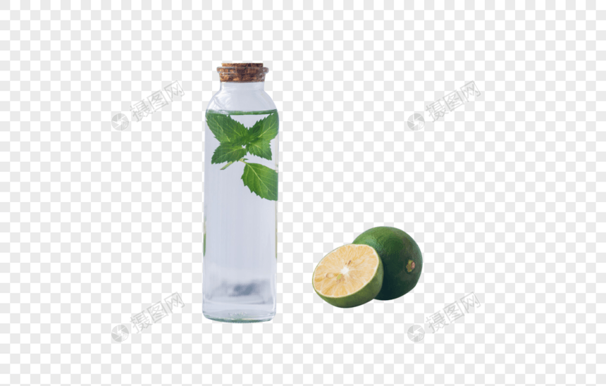 一瓶柠檬水图片