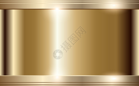 授权铜牌金色金属背景设计图片