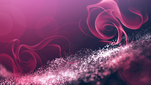玫瑰粒子散焦粒子背景设计图片