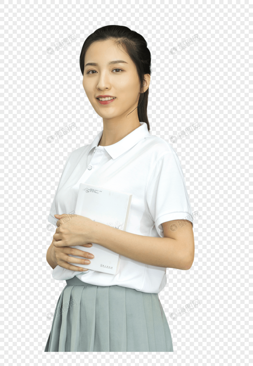 女学生看书图片