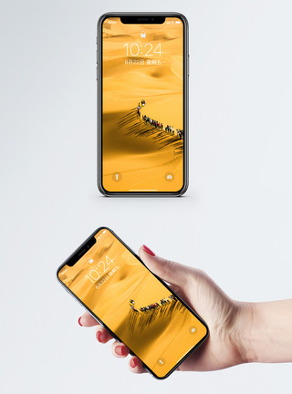 沙漠风光手机壁纸模板