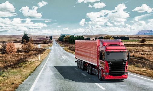 双十一背景素材货车运输场景设计图片