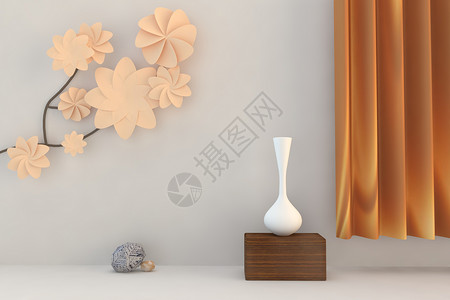 立体花朵墙室内装饰设计图片