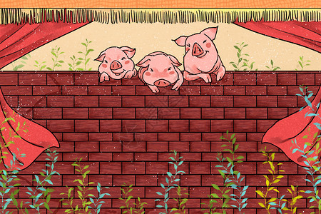 猪年背景春节舞台欢乐高清图片