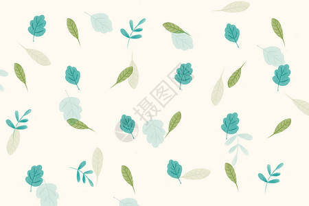 绿色叶子墙纸叶子装饰背景插画插画