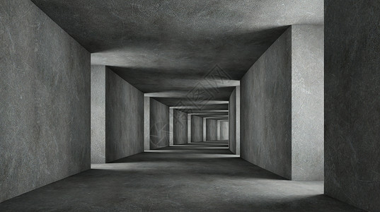 沉稳的灰色调工业建筑空间设计图片