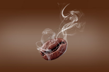 褐色木牌创意咖啡豆背景设计图片