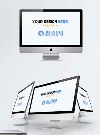 台式电脑素材电子设备样机模板