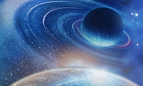 星空星系梦幻星空背景设计图片