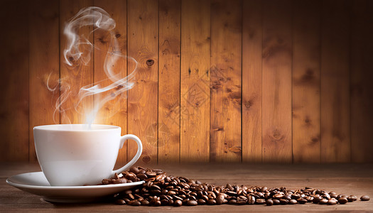 创意咖啡豆背景高清图片