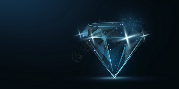 耀眼的钻石唯美钻石场景设计图片
