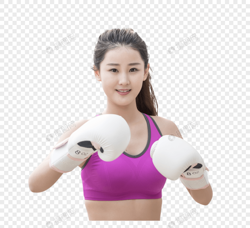 户外运动健身女性拳击图片