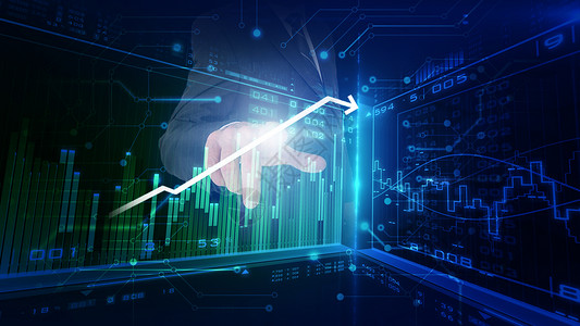 金融股市走向金融图表设计图片