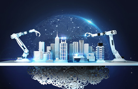 景观未来城市科幻机械金属智能机械城市设计图片