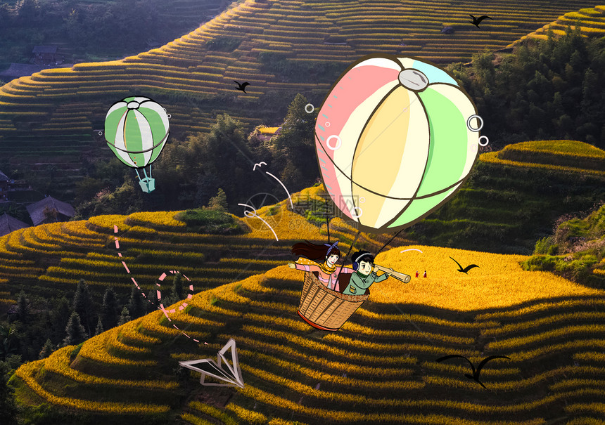 热气球旅游图片