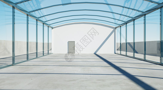 玻璃风五四海报空间透明场景设计图片