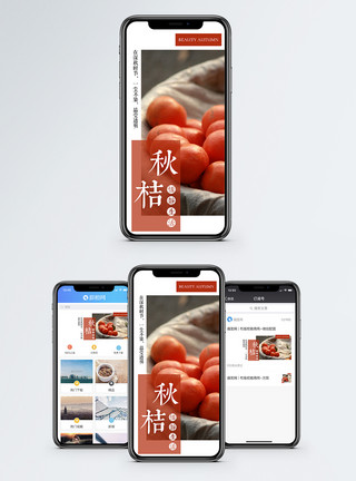 桔子配图秋桔手机海报配图模板