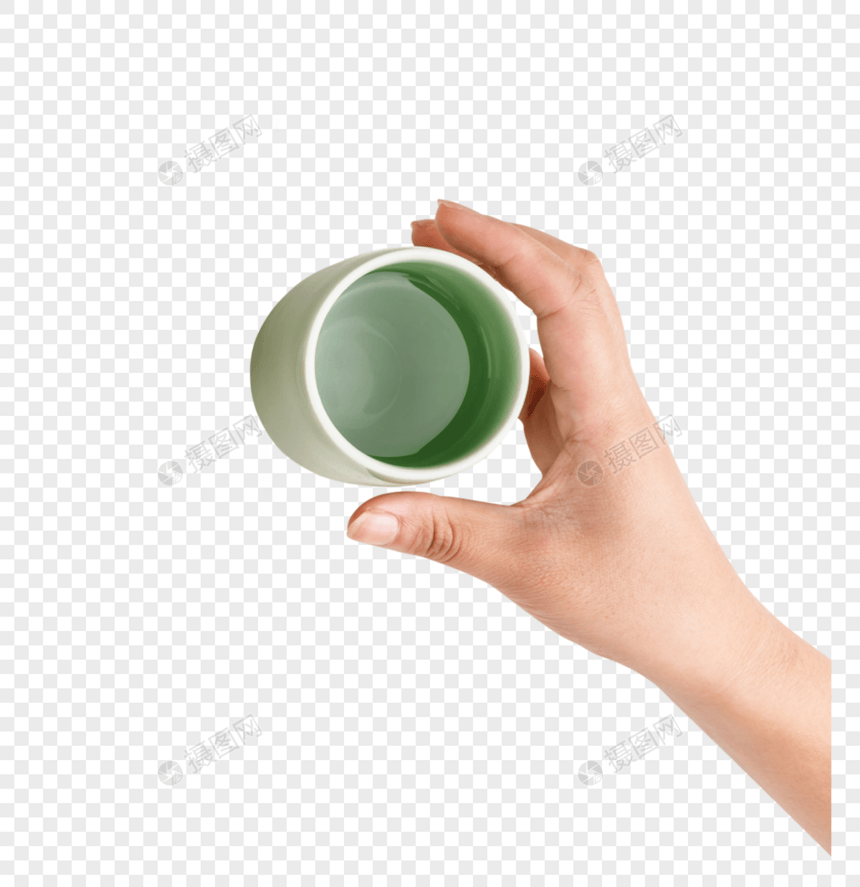 手拿茶饮图片