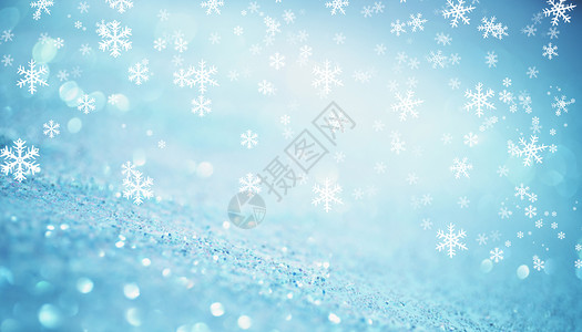 冬天春节雪花背景设计图片