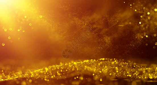 金色粒子雨科技粒子设计图片