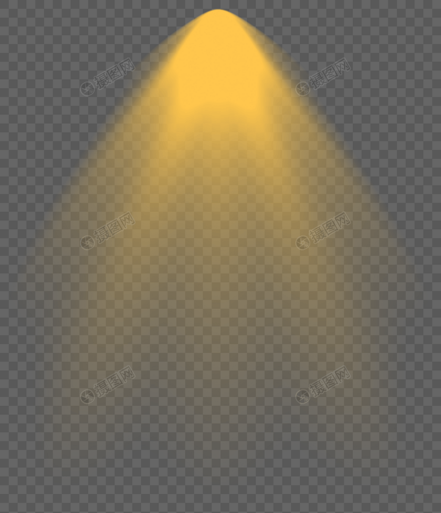 黄色放射灯光设计图片