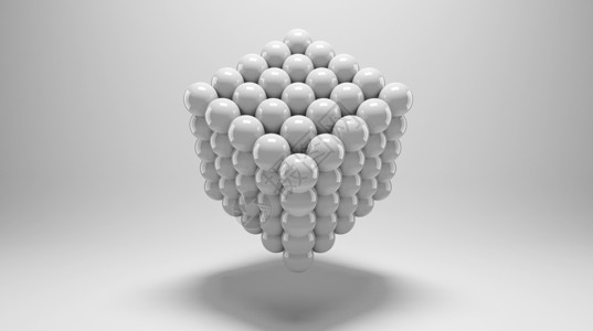 圆球阵列3d抽象场景设计图片