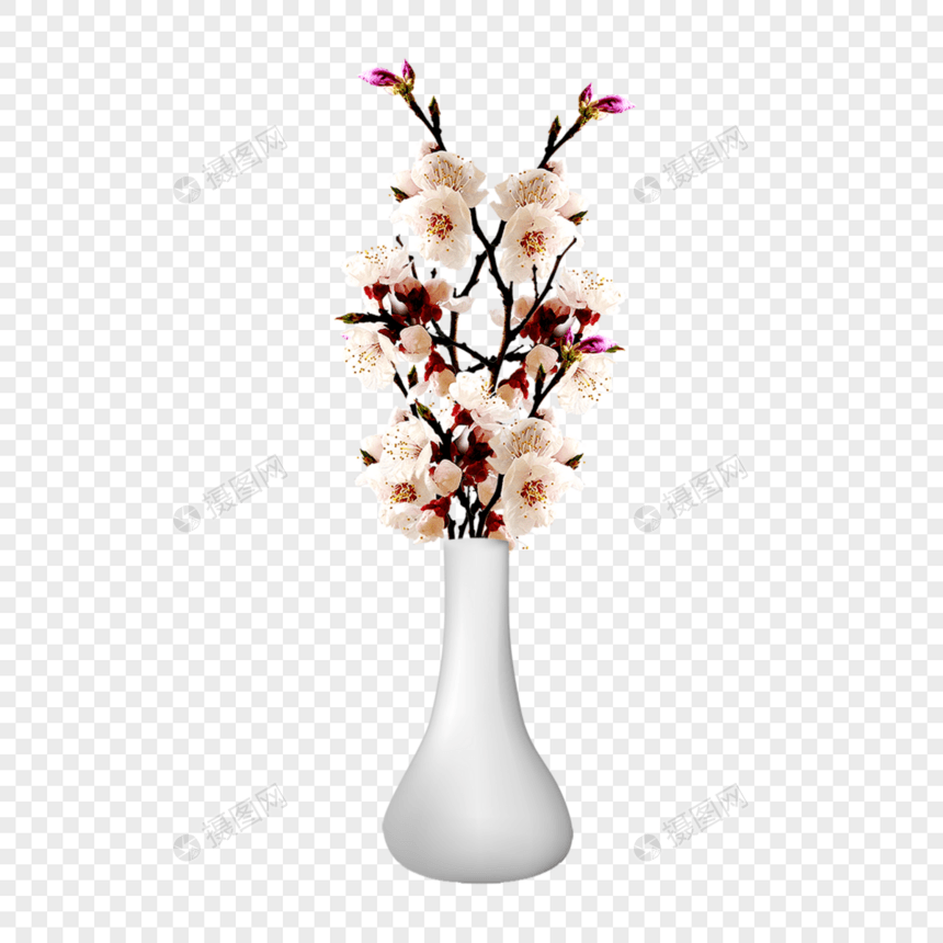 白色花瓶图片