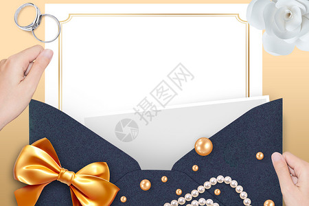 珠子项链感恩节信封设计图片