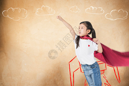 超级英雄海报梦幻儿童场景设计图片