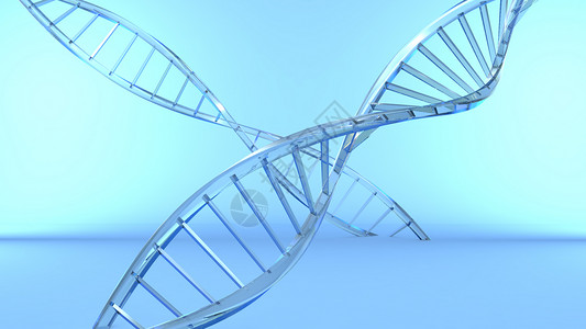科技兔子DNA基因链条设计图片