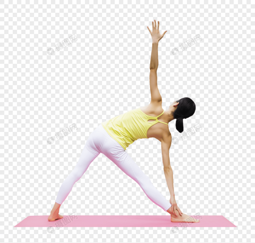 户外女性瑜伽运动图片