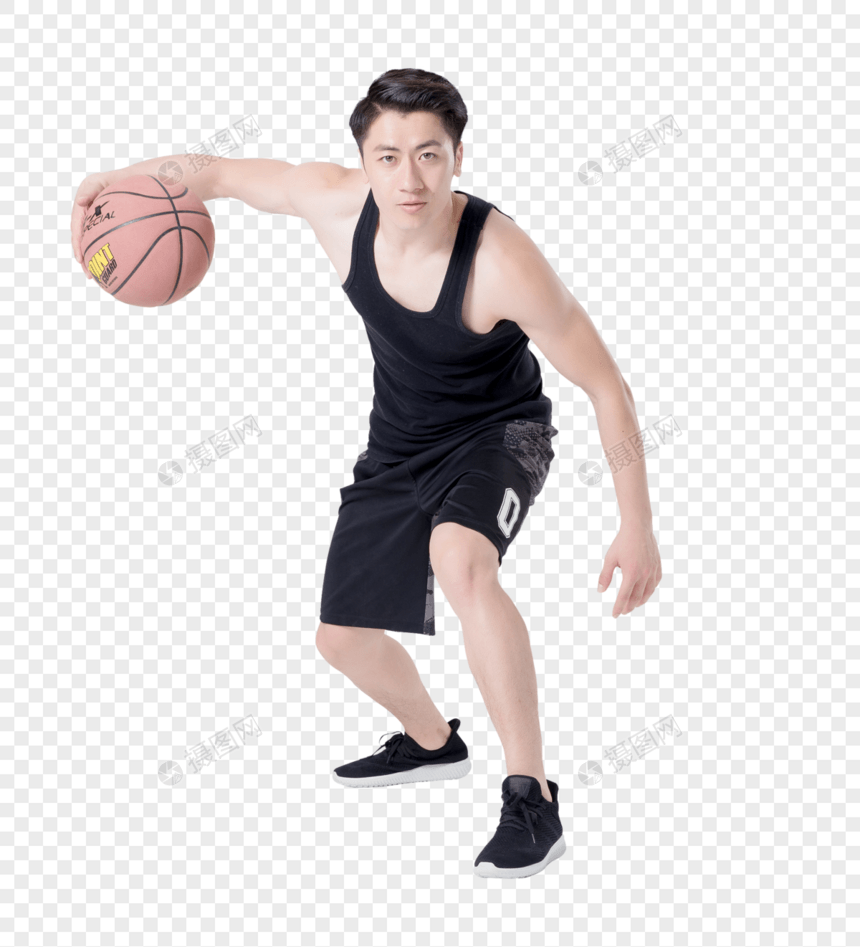 运动男性人像打篮球图片