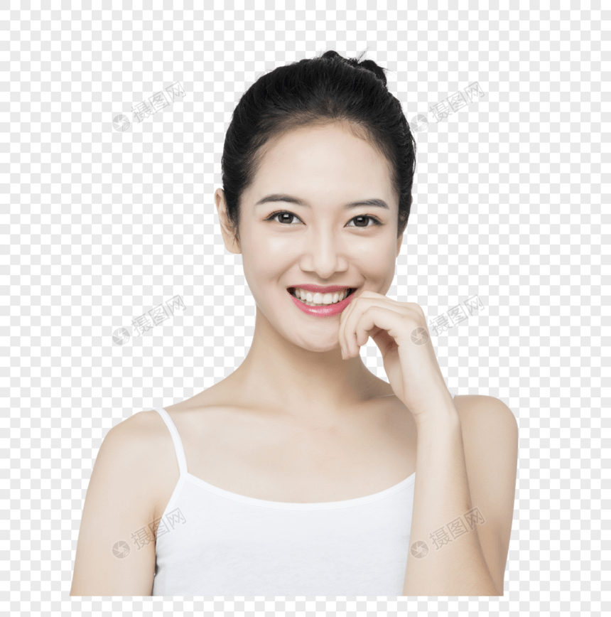 口腔护理美白女性图片