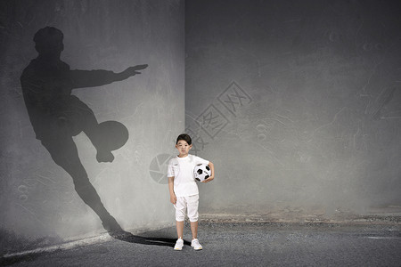 梦幻足球男孩的足球梦设计图片