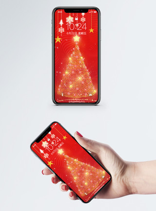 京剧图片圣诞节背景手机壁纸模板