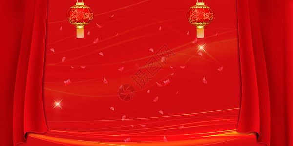 周年店庆促销海报红色喜庆背景设计图片