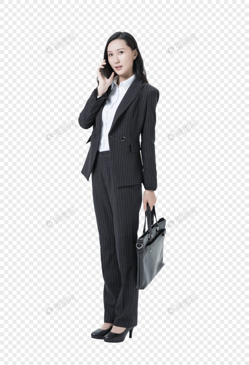 商务女性电话交谈图片