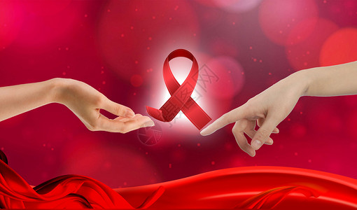 红色安全生产月宣传海报艾滋病设计图片