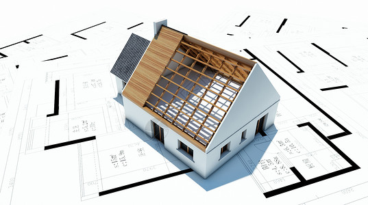 木结构房屋工程建筑图纸设计图片