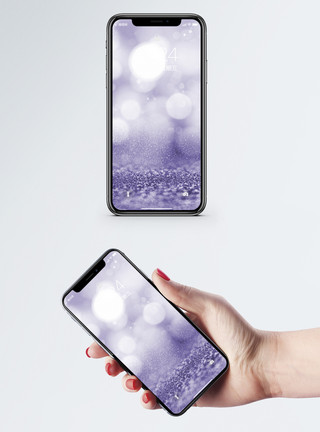 梦幻粉紫色光效散焦手机壁纸模板